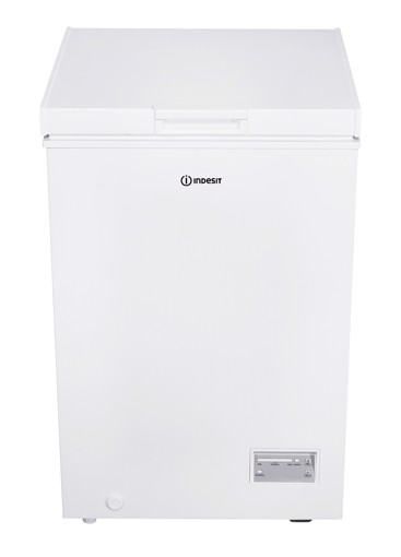 Indesit INCF 984 E Congelatore orizzontale a libera installazione, Statico , 55 cm, Classe E, Bianco, 40 db, h 85cm