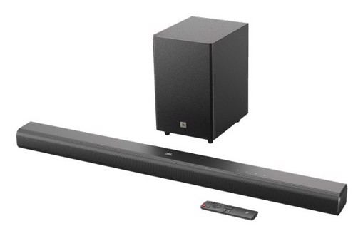JBL Cinema SB550 Soundbar 3.1 canali con subwoofer wireless e connettività wireless Bluetooth, 250W, Nero