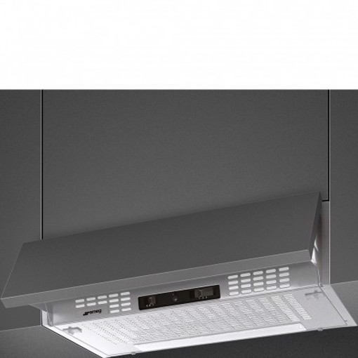 Smeg KSEIR62SE2 cappa aspirante Semintegrato (semincassato) Argento 225 m³/h