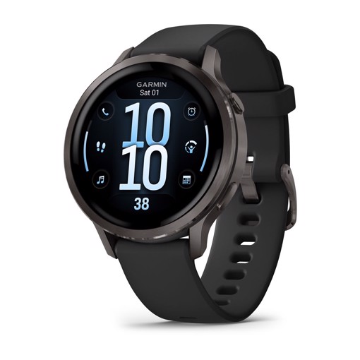 Garmin Venu 4 3,05 cm (1.2") AMOLED 41 mm Digitale 390 x 390 Pixel Touch screen Nero Wi-Fi GPS (satellitare)