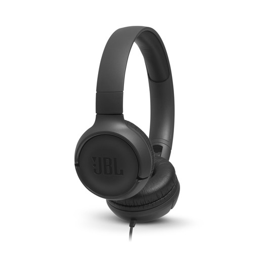 JBL Tune 500 Cuffie Sovraurali con Microfono e Comando Remoto ad 1 Pulsante, Nero