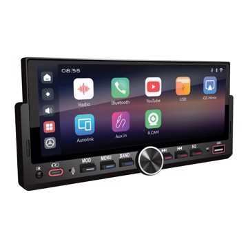 Autoradio con telecamera bt,2usb,micro sd,tel.video,mp