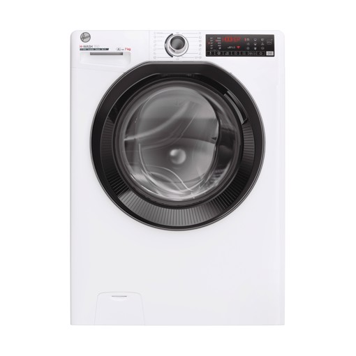 Hoover H-WASH 350 , Lavatrice Slim 7 KG, 10% più efficente della classe A, 1300 giri, Bianco, Inverter, Vapore, Wi-Fi, H3WPS4376TAMB6-S