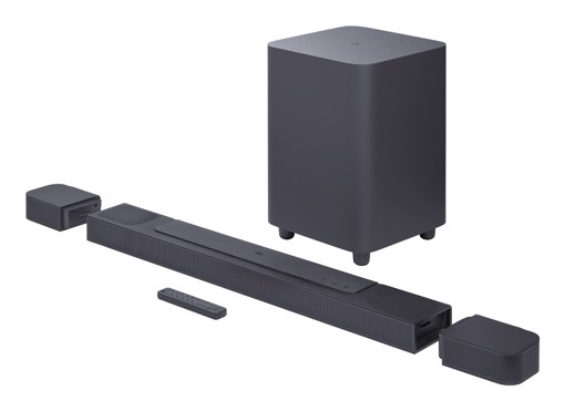 JBL BAR 800 Soundbar 5.1.2 canali true wireless con canali surround con batteria ricaricabile 720W, Nero