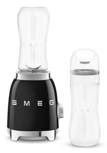Smeg Frullatore Compatto 50's Style – Nero LUCIDO – PBF01BLEU