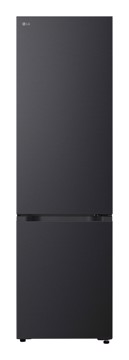 Frigorifero combinato nero h203 l59,5 p67,4 metalback