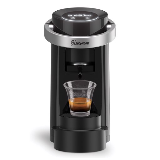Caffè Borbone Bluemoon Macchina da Caffè a Cialde ESE 44mm – Multifunzione per Espresso, Infusi e Bevande Calde, Pressione 15 bar, Serbatoio 0.9L - Nero