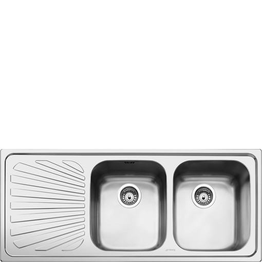 Smeg SP116S lavello Lavello montato su piano Rettangolare Stainless steel Made in Italy