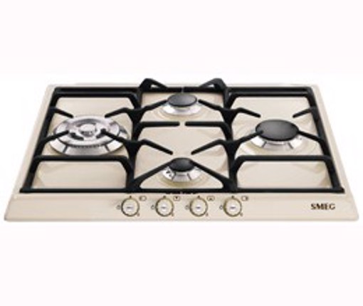 Smeg SR764PO piano cottura Crema Da incasso Gas 4 Fornello(i) Made in Italy