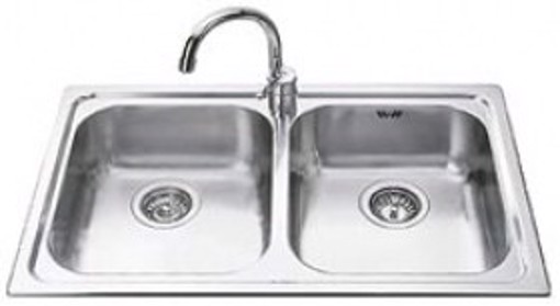 Smeg SP792-2 lavello Lavello ad incasso Rettangolare Acciaio inossidabile Made in Italy