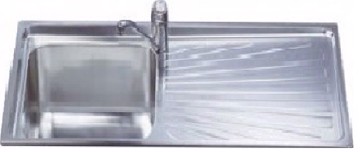 Lavello inox 116x50 2vs sx