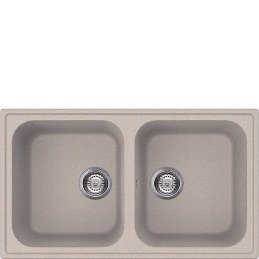 Smeg LZ862AV2 lavello Lavello ad incasso Rettangolare Made in Italy