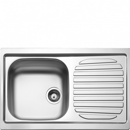 Smeg LYP791D lavello Lavello montato su piano Rettangolare Acciaio inossidabile Made in Italy