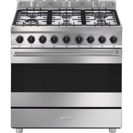 Smeg Master B91GMX2 cucina A Elettrico Gas Acciaio inox Made in Italy