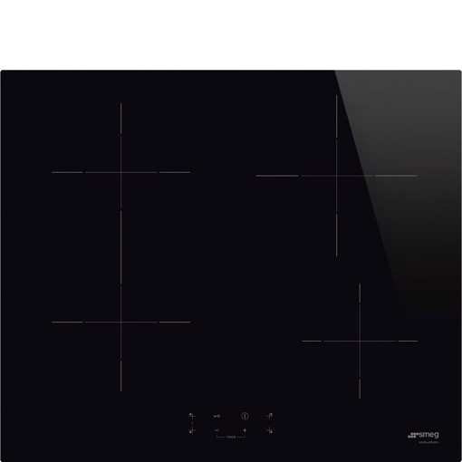 Smeg Universal SI1B2642D piano cottura Nero Da incasso 60 cm Piano cottura a induzione 4 Fornello(i) Made in Italy