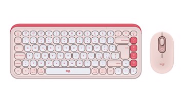 Combo mouse+tastiera pop-icon wireless,rose
