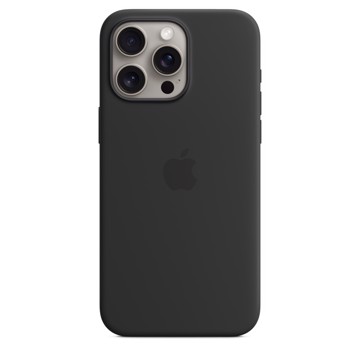 Cover silicone iphone 15 proma magsafe black