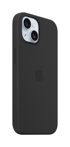 Apple Custodia MagSafe in silicone per iPhone 15 - Nero