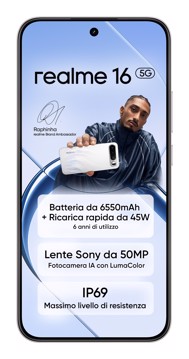 Smartphone r16 5g 8/256 white