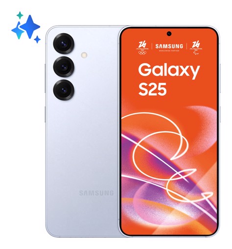 Samsung Galaxy S25 Smartphone AI, Display 6.2'' FHD+ Dynamic AMOLED 2X, Fotocamera 50MP, RAM 12GB, 512GB, 4.000 mAh, Icyblue
