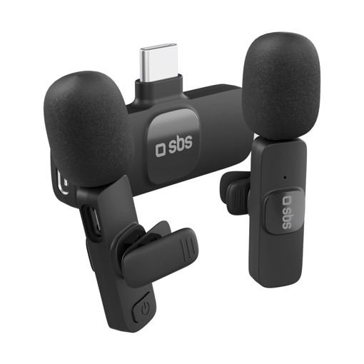 SBS TEKIT2MICTYCBTK microfono Nero Microfono a clip