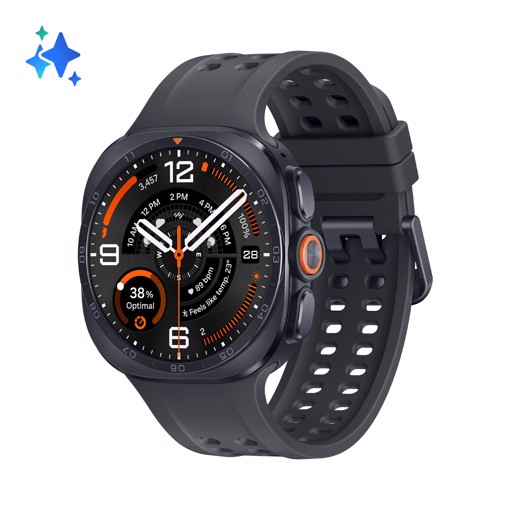 Samsung Galaxy Watch Ultra2, 47 mm, Titanium Gray, LTE, design resistente, 800mAh, IP69K, luminosità 5000nit, trail run, diving, 10 ATM, SOS, punteggio energetico, benessere cardiaco