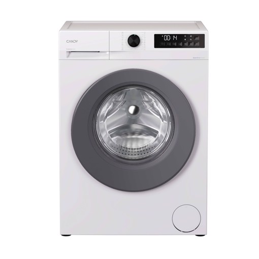 Candy ProWash 300, Lavatrice Carica Frontale 9 KG, 20% più efficente della classe A, 1400 giri, Bianco, Inverter, Fresh Vapor, 8 Cicli Rapidi, GD 49G8-S