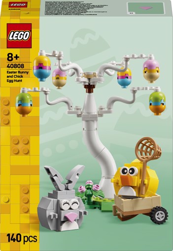 LEGO Iconic 40808 Coniglietto Pasquale e Caccia alle Uova, Giocattolo di Pasqua Coniglio e Uccellino, Regalo Bambine e Bambini 8+