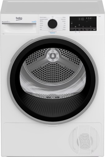 Beko BT3103IS_IT 10kg, Classe C, motore inverter, Display digitale XL, funzione a vapore SteamCure™, colore Bianco, oblò Nero