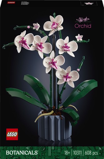 LEGO Botanicals 10311 Orchidea, Set per Adulti da Collezione, Hobby Creativi, Modellino da Costruire con Fiori Finti e Vaso