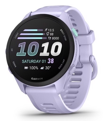 Garmin Forerunner 70 3,05 cm (1.2") AMOLED 43 mm Digitale 390 x 390 Pixel Touch screen Lavanda GPS (satellitare)