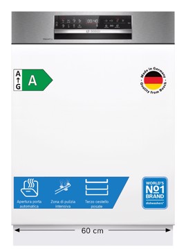 Lavastoviglie da incasso inox 14 cop acquastop