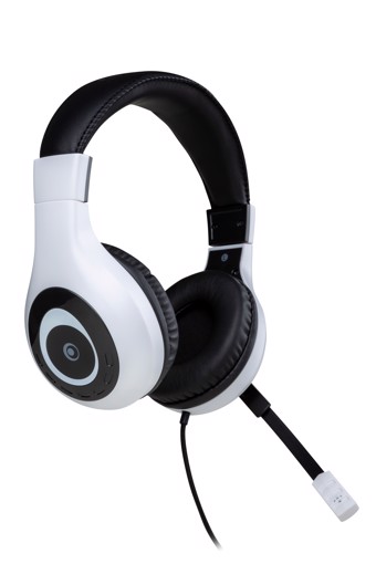 Bigben Interactive Wired Stereo Gaming Headset V1 Cuffie Cablato A Padiglione Nero, Bianco