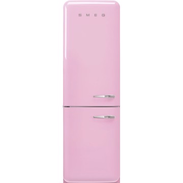 Frigorifero combinato rosa h196,8 l60,1 p72,8 apert sini