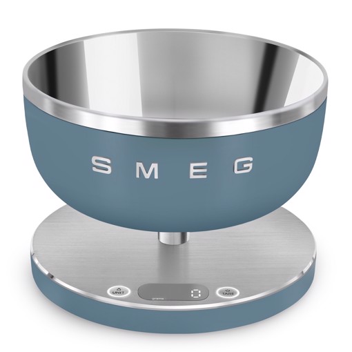 Smeg KSC01SBMWW bilancia da cucina Blu Superficie piana Rotondo Bilancia da cucina elettronica