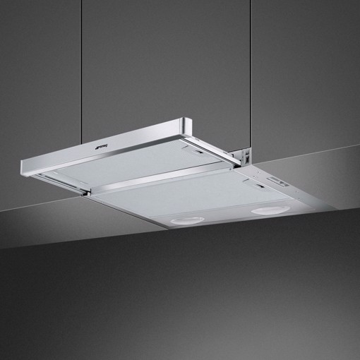 Smeg KSET61E2 cappa aspirante Semintegrato (semincassato) Argento 310 m³/h