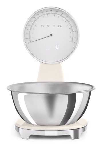 Smeg KSF01CRWW bilancia da cucina Crema Superficie piana Bilancia da cucina elettronica