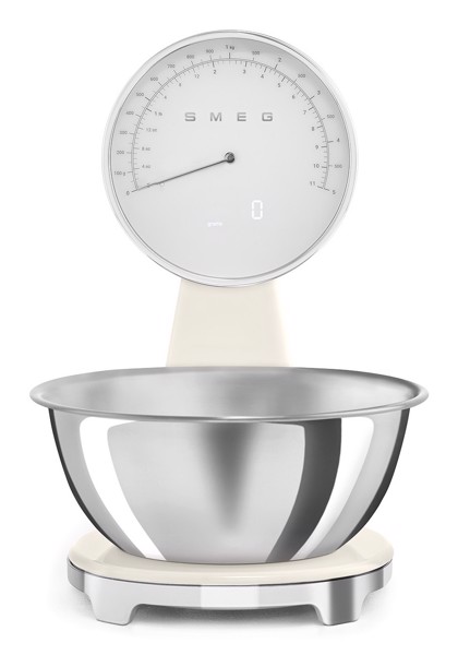 Smeg Crema Ksf01crww Bilancia Da Cucina Superficie Piana Bilancia Da Cucina Elettronica
