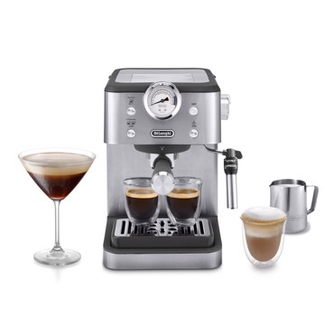 Macchina caffe' espresso caldaia inox silver