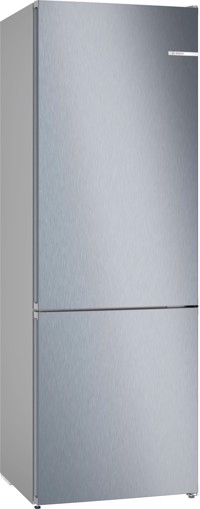 Bosch Serie 4 KGN492LDF Frigorifero Combinato da libera installazione 203 x 70 cm Metal look Classe D