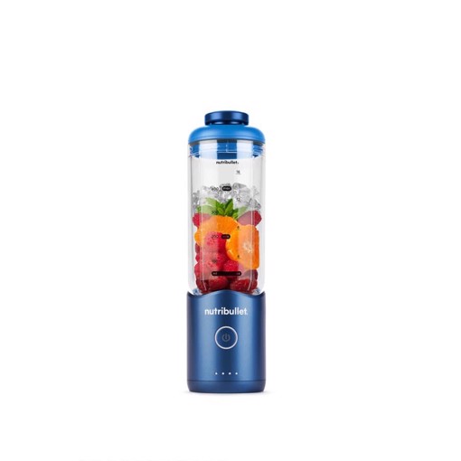 NutriBullet Flex – Mini Frullatore Compatto e Portatile, Ricaricabile USB-C, Smoothie Maker To Go, Blu (NBP013BL)