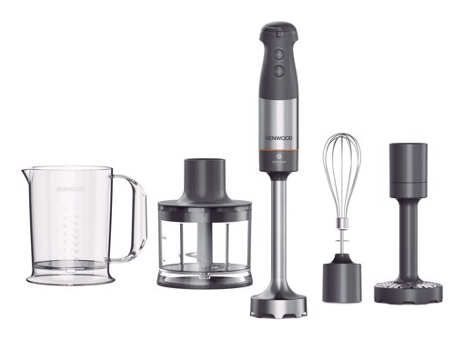 Kenwood Triblade XL+ - Frullatore ad immersione, Asta removibile in acciaio inox, 1000 W, Grigio (HBM60.307GY)
