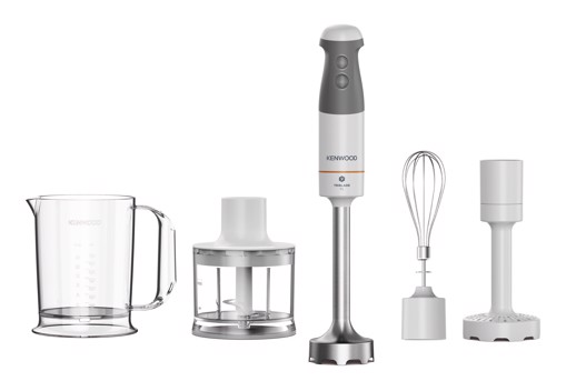 Kenwood Triblade XL - Frullatore ad immersione, Asta removibile in acciaio inox, 850 W, Bianco (HBM40.306WH)