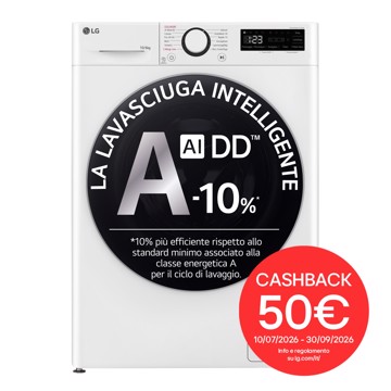 Lavasciuga 1400 giri 10kg h85 l60 p56,5 turbo vapore