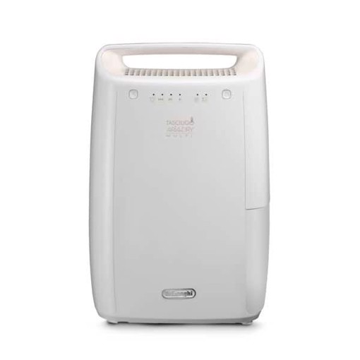 De’Longhi Tasciugo AriaDry - Deumidificatore, Capacità deumidificazione 10l/24h, Serbatoio 2,1L, Bianco (DEX210SF)