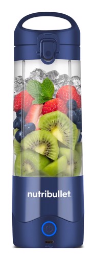 NutriBullet Portable – Mini Frullatore Compatto e Portatile, Ricaricabile USB-C, Smoothie Maker, Blu (NBP003NBL)