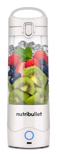 NutriBullet Portable – Mini Frullatore Compatto e Portatile, Ricaricabile USB-C, Smoothie Maker, Bianco (NBP003W)