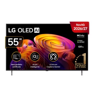 Televisore oled 55" uhd hdr10 t2/s2,4h,1u,a8,3,os26,ai,pl