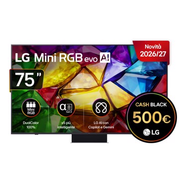 Televisore mrgb 75" uhd hdr10 t2/s2,3hdmi,1usb,os26,pc,a8g3