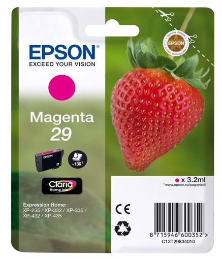 Epson Strawberry Cartuccia Magenta T29 Claria